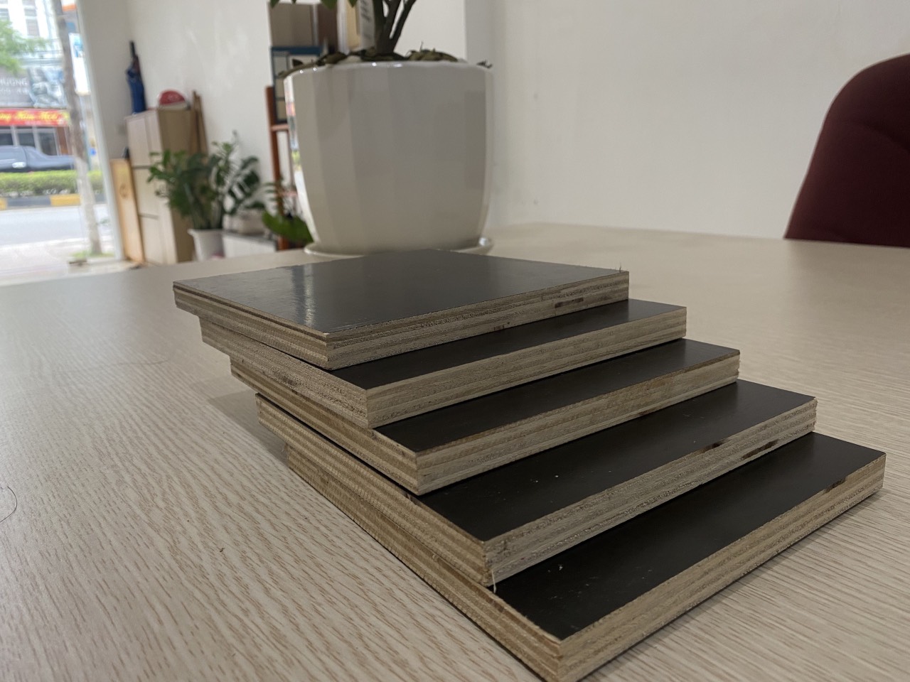Film-coated plywood