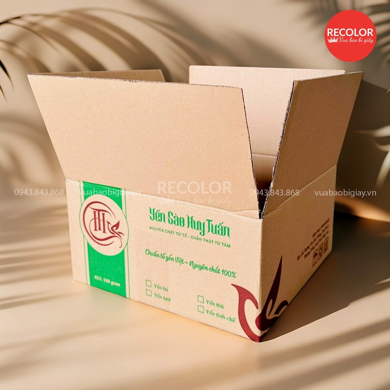 Flexo printed cardboard box