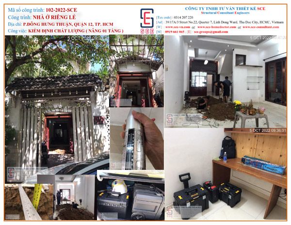 Inspection of townhouse quality 102-2022-SCE