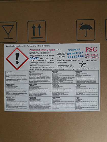 Potassium Sorbate – China