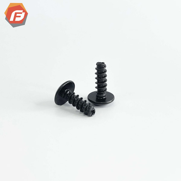 Black self-tapping screw