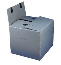 PP corrugated box with velcro lid