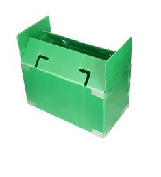 Green foldable PP corrugated box