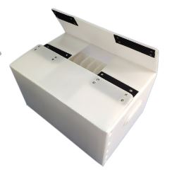 PP corrugated box with velcro lid