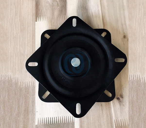 Black ball bearing seat swivel 158x158x2.5