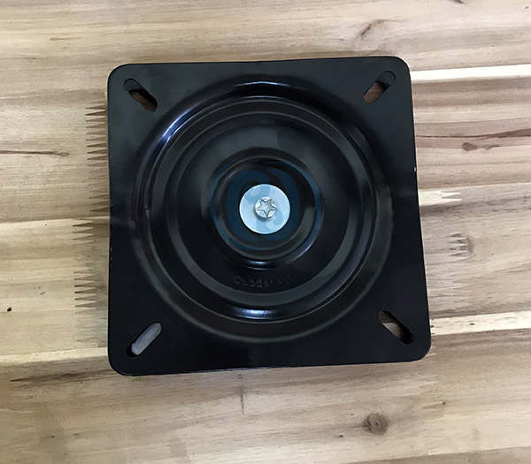Black ball bearing seat swivel 180x180x2.5