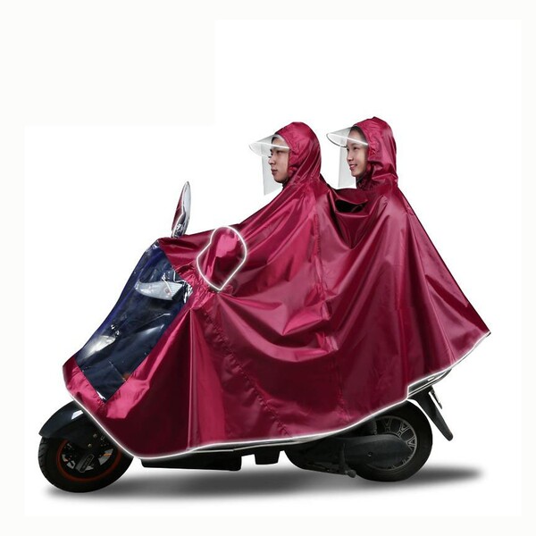 2-piece raincoat with face shield and mask