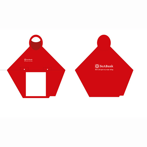 PVC poncho raincoat with transparent panel - AM 04