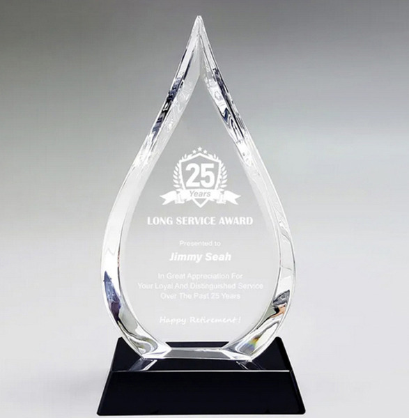 Crystal trophy