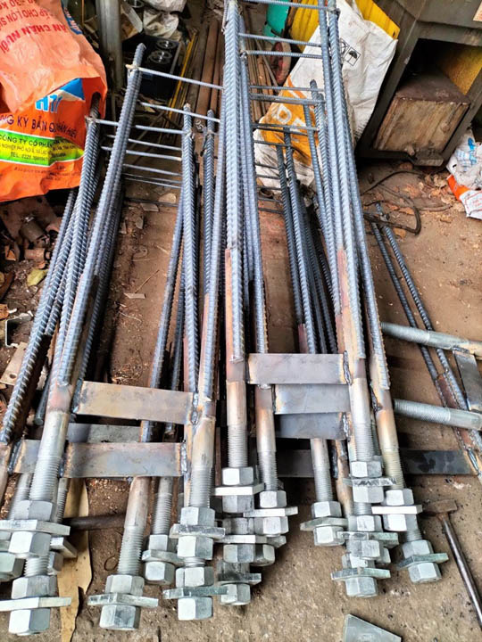 Lighting pole foundation fabrication