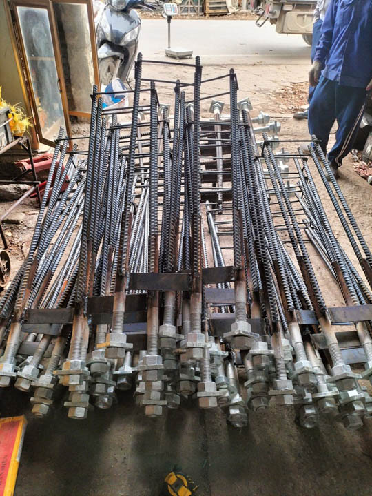 Lighting pole foundation fabrication
