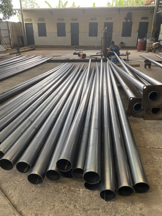 11m lighting pole fabrication