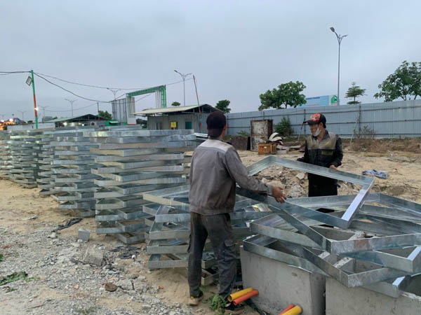 Manhole cover construction at PFT Urban Area, Da Nang
