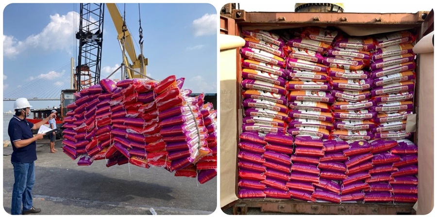 Loading in container