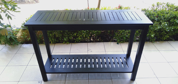 Solid wood garden furniture