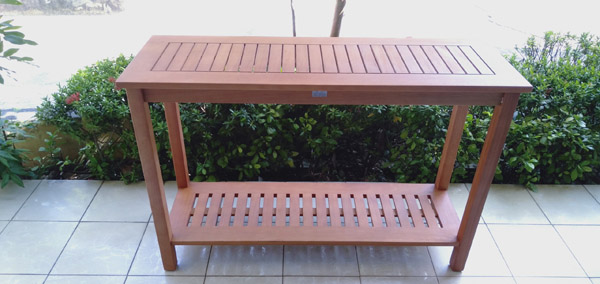 Solid wood garden furniture
