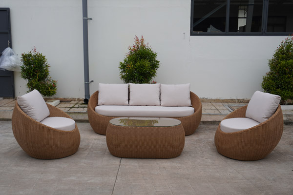 Wicker rope outdoor furniture