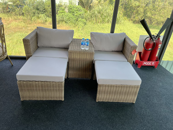Wicker rope outdoor furniture