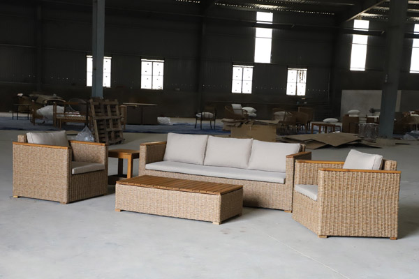 Wicker rope outdoor furniture