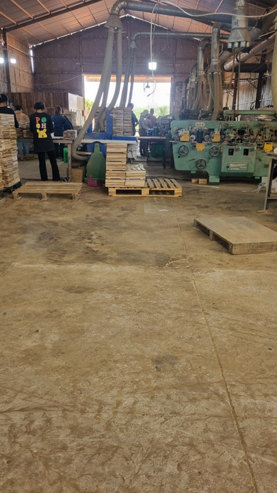 Wood deck tile factory