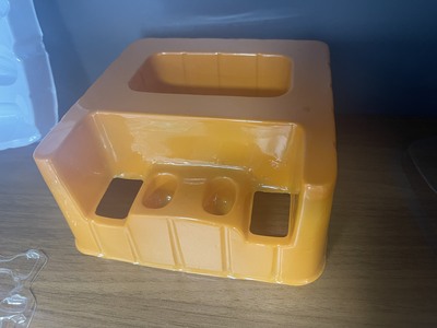Vacuum formed plastic tray