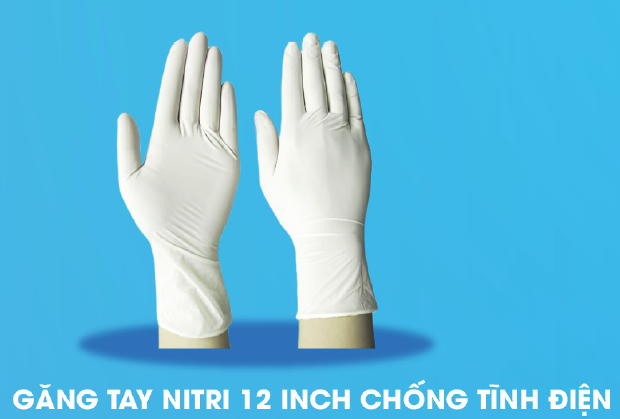 Anti-static Nitrile gloves (12-inch)