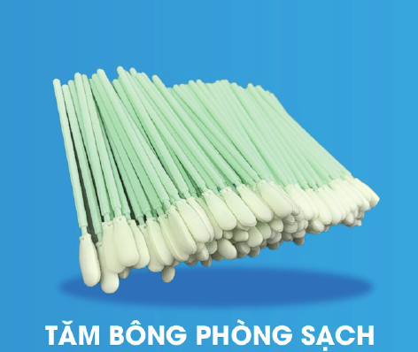 Cleanroom cotton swabs
