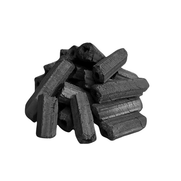 Hexagonal BBQ charcoal briquettes