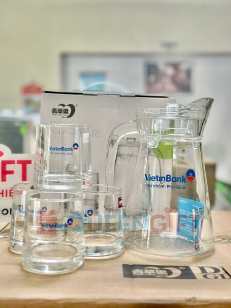 Glass water bottles