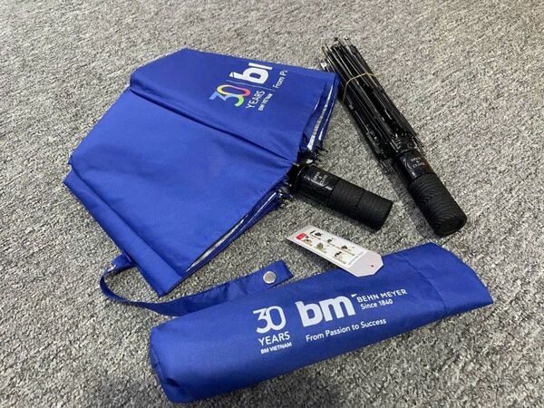 Compact folding umbrellas