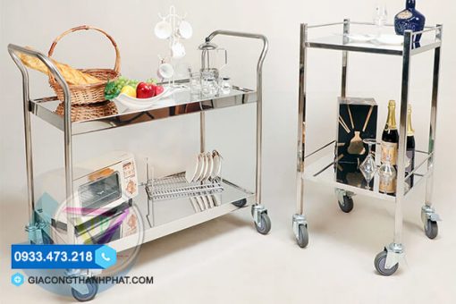 304 stainless steel utility trolley