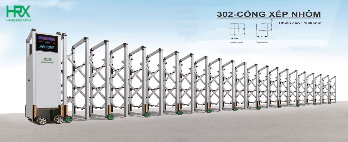 Aluminum folding gate