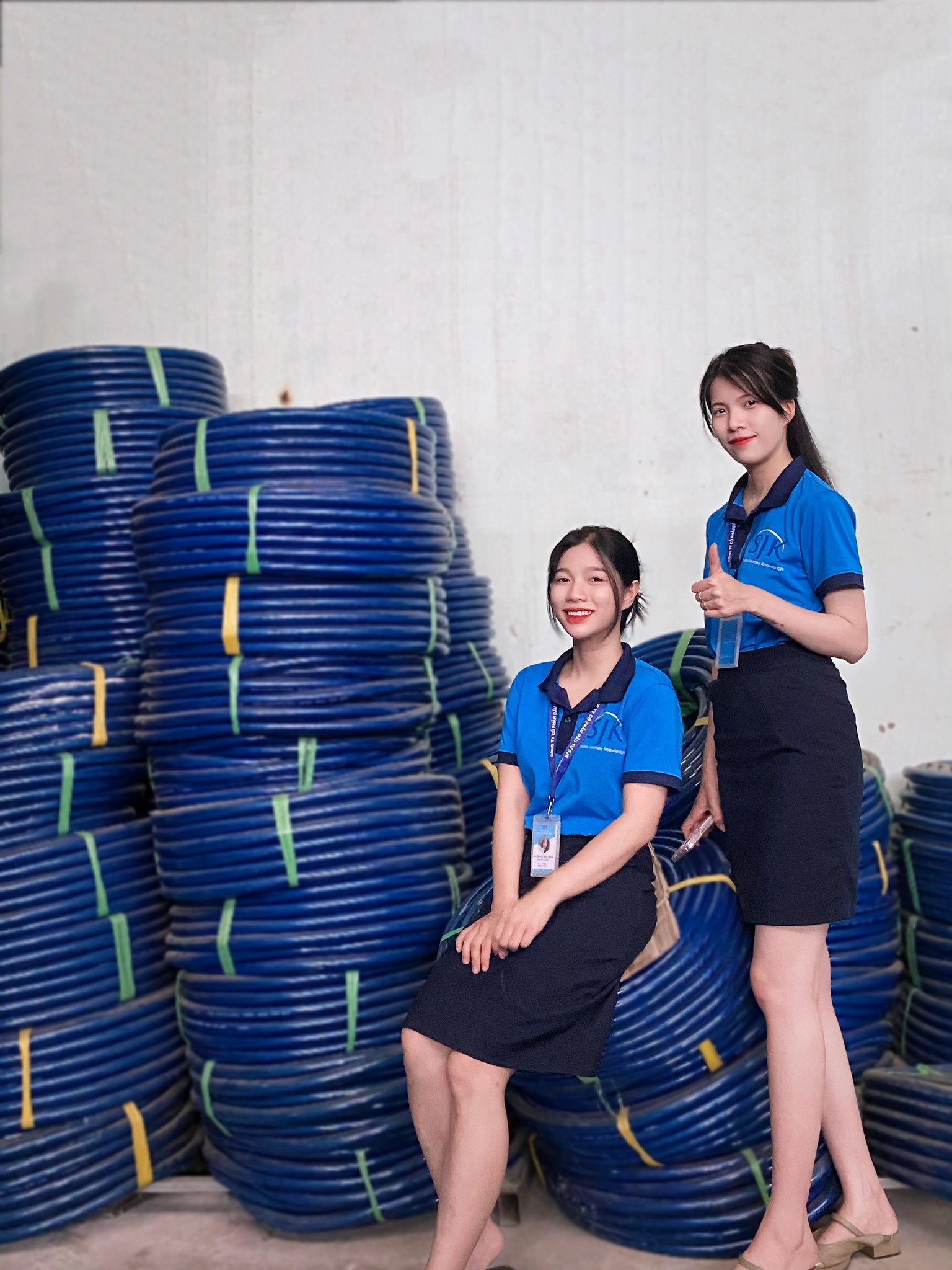 Flexible plastic pipe