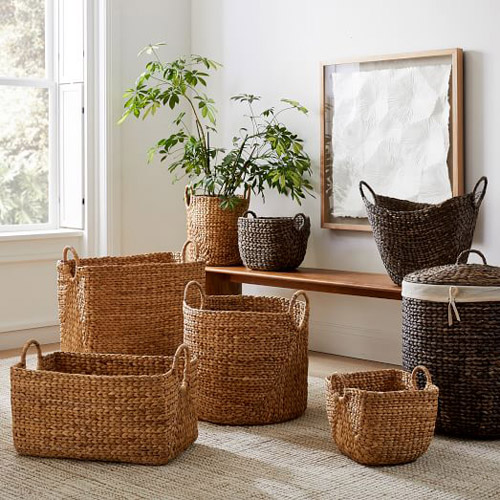 Water hyacinth basket