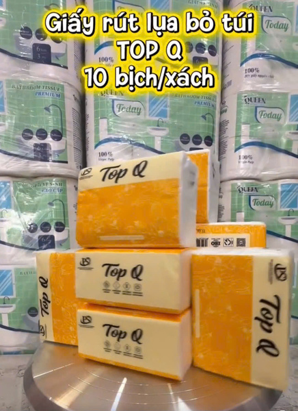TOP Q pocket silk facial tissue (10 packs/bag)