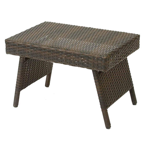 Poly rattan table