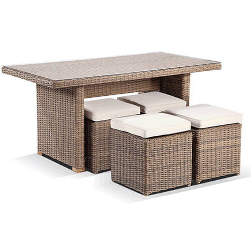 Poly rattan sofa