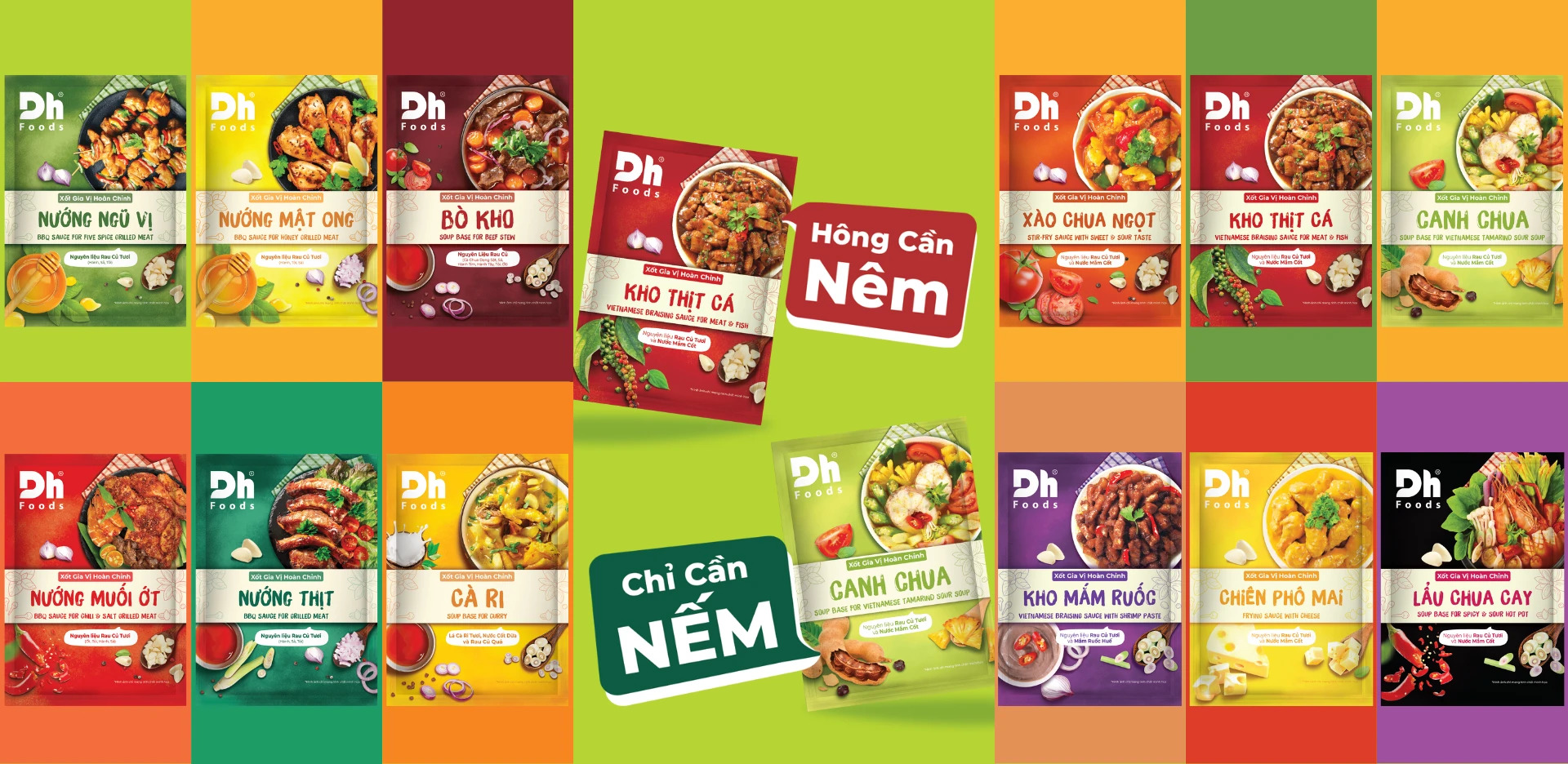 DH Foods complete seasoning mixes