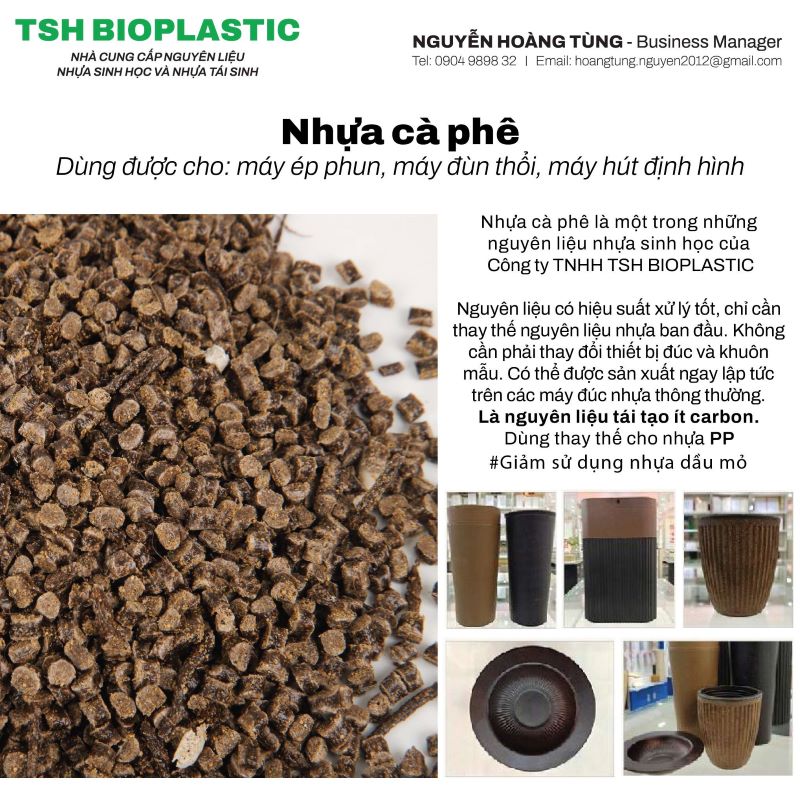 Bio coffee plastic