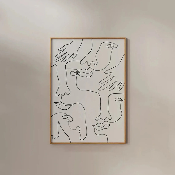 Japandi style painting