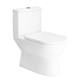 One-piece toilet