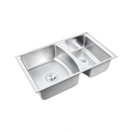Flare double-bowl kitchen sink