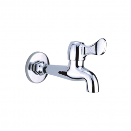 Wall-mounted cold water faucet