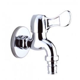 Wall-mounted washing machine tap