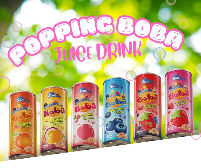 Sunsip popping boba tea
