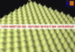 Fire-retardant acoustic egg crate foam