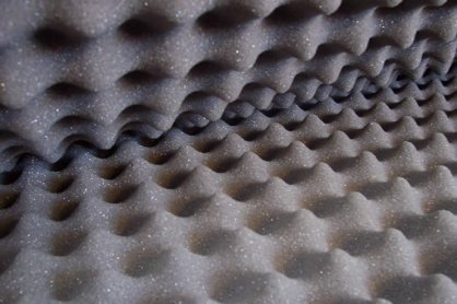 Acoustic eggcrate foam