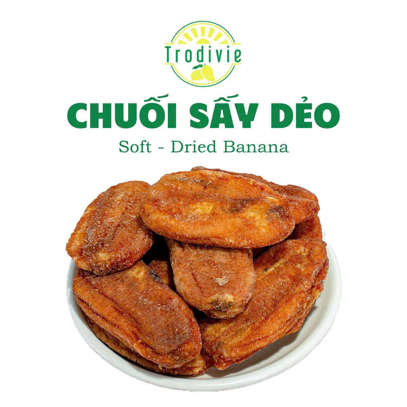 Soft-dried banana