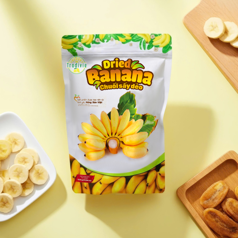 Soft-dried banana