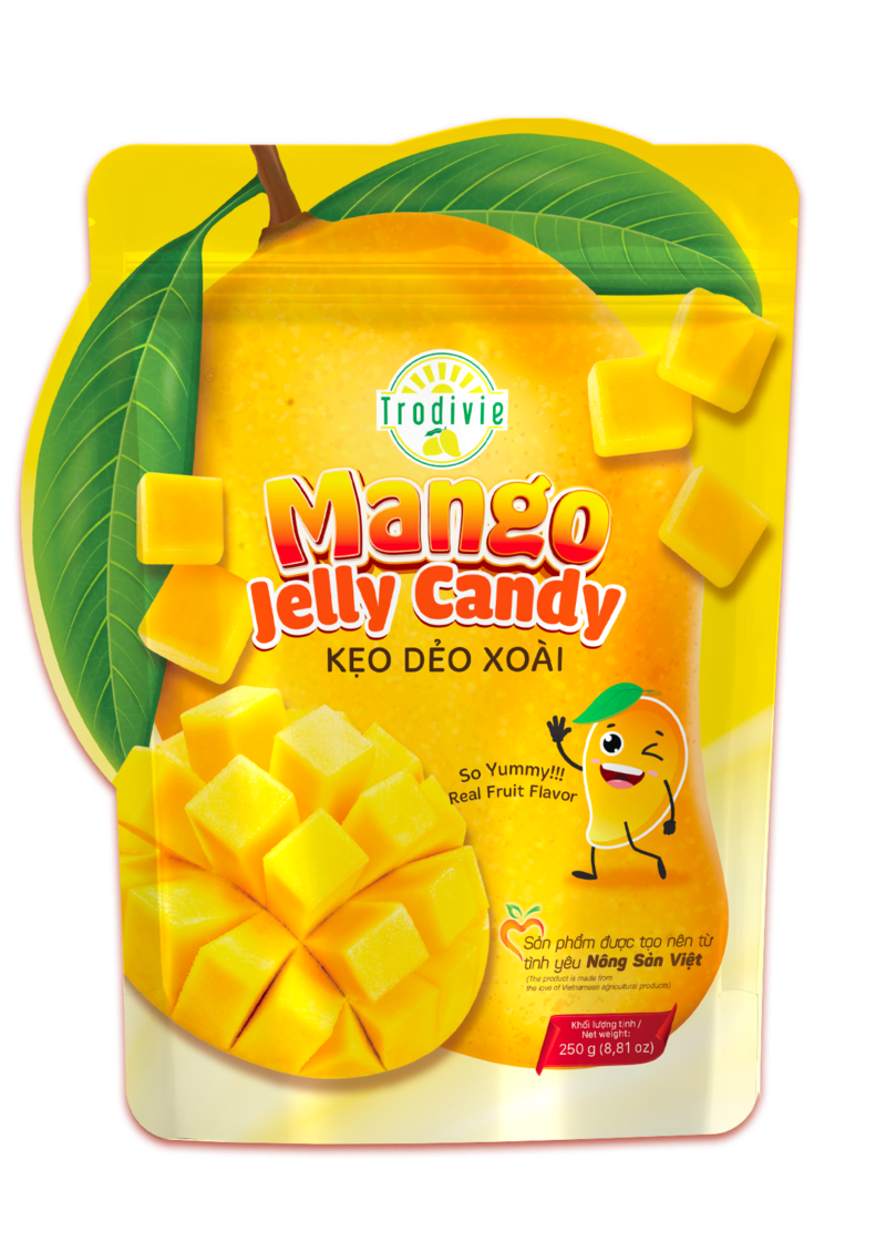 Soft-dried mango candy